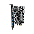 Miniatyrbild 5 av 5: 7-ports PCI-e till Typ C (2), med 2 bakre USB 3.0-portar PCI Express-kort stationär dator PCI-e till USB 3.0
