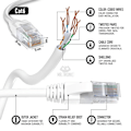 Miniatyrbillede 2 af 5: 10m Cat 6 Ethernet Kabel | Hurtigt Ethernet Kabel | Bredbåndskabel | LAN Kabel | Netværkskabel med RJ45 Stik | Internet
