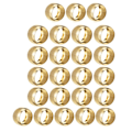 Miniatyrbillede 1 af 5: 24 stk. Guld Servietringe Servietholdere Til Stofservietter Metal Bryllup Servietholder Til Linned