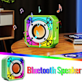 Miniatyrbillede 1 af 5: Bluetooth Audio Blændende Lys Natlampe Ved Sengen, Trådløs Opladning, Bluetooth Højttaler, Multifunktionel Desktop Audio