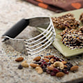 Miniatyrbillede 5 af 5: Enkel Kagedejskærer Til Bagning - Rustfrit Stål Kagedejblender Værktøj Med Komfortabel Greb - Robust Dejskærere & Dejblender
