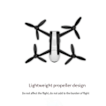 Miniatyrbillede 4 af 5: 4 stk. Egnet til Parrot Bebop 2 Drone Propeller Blade Drone Tilbehør Sort
