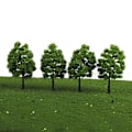 Miniatyrbillede 1 af 5: 40 stk. 1:100 Skala Jernbanetræmodel Til Togbane Park Gade Layout