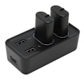 Miniatyrbild 3 av 4: Handkontroll Batteripaket 2 Stycken 800mAh Uppladdningsbara Batterier med USB Laddningsstation för Xbox One X S Series