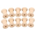 Pikkukuva 2 / 4: 10 kpl Puu Tyhjiä Lankakeloja Luonnollinen Väri 29mm X23mm