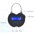 Miniatyrbillede 5 af 5: 2x Smart Time Lock LCD Display Tidlås USB Genopladelig Midlertidig Timer Hængeslås Rejse Elektronisk