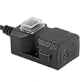 Miniatyrbilde 4 av 5: 12V Dobbel USB-port Motorsykkellader Vanntett Styrelader 5V 1A / 2.1A Adapter Telefon Strømkontakt 12-24V