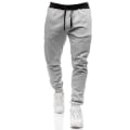 Pikkukuva 1 / 2: Miesten Joustavavyötäröiset Hihnalliset Treenihousut Kuntosali Urheiluhousut Light Grey 3XL