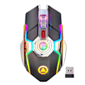 Miniatyrbillede 4 af 4: Computermus, A5 Ergonomisk Trådløs RGB Baggrundsbelyst Gaming Mus til PC Bærbar - Sort