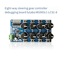 Miniatyrbillede 3 af 5: 8CH Rotationsknap Servo Driver 8 Kanals/Vejs Styringskort Overstrømsbeskyttelse Servo Tester Servo Controller