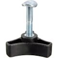 Miniatyrbilde 2 av 4: 2-pakning trekant gressklipperhåndtak skrue mutter bolt håndtak erstatning hageredskapstilbehør for Honda gressklipper/trimmer (svart)