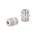 Miniatyrbillede 5 af 5: Ny 5/8\"-27 Han til 1/4\"-20 Hun og 3/8\"-16 Hun Mikrofon Skrue Adapter Dobbelt-ende Nikkel Messing Fremstillet (2 Stykker)