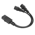 Pikkukuva 3 / 5: IEC320 C14 - 2 x C13 Naaras Y-tyypin Virtajohto 1 Sisään 2 Ulos 2500W 10A 250V LCD-näytön Virtajohdon Jatkojohto