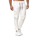 Pikkukuva 1 / 4: Miesten urheiluhousut Combat Plain Casual Työ Cargo-housut White 2XL