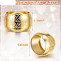 Miniatyrbillede 3 af 5: 24 stk. Guld Servietringe Servietholdere Til Stofservietter Metal Bryllup Servietholder Til Linned