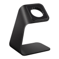 Miniatyrbillede 1 af 7: 1 Stk Aluminiumslegering Oplader Stand Holder til Ur Charging Crad Black one size