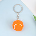 Pikkukuva 1 / 5: Tennis Ball Metal Avaimenperä Auton Avaimenperä Avaimenperä urheiluketju Orange onesize