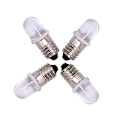 Miniatyrbilde 3 av 5: 5 stk E10 LED-pære DC 3V 4,5V Instrumentpæreindikatorlampe Fla white DC3V