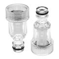 Miniatyrbild 4 av 5: 2st Hona 25mm snabbkoppling med filterkran Adapter fau White 2pcs