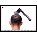 Miniatyrbillede 5 af 5: Saw Axe Halloween pandebånd Tricky Props Horror Party Decor black A