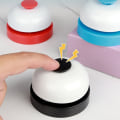 Miniatyrbilde 2 av 8: Rustfritt stål håndpressing Service Bell Answer Bell Mottak blue Onesize
