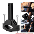 Miniatyrbilde 1 av 5: 2 Stk Universal Mount Brakett For Motorsykkel Støtfanger Modifisert Hea Black 2Pcs