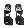 Pikkukuva 5 / 5: 2 paria matkalaukkujen universal vaunun case case black 2 Pairs