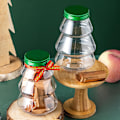 Miniatyrbillede 6 af 7: 500 ml kagedåse til småkager, gaveæske med sødt glas, gennemsigtig jul onesize