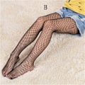 Miniatyrbillede 1 af 5: Pige blonde netstrømper Sorte strømpebukser mesh strømpebukser Jeans N style 3 B