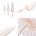 Pikkukuva 5 / 5: 1 kpl Paperinen Umbrella Kids Tee-se-itse-tarvike Perinteinen Craft Deco wooden 15