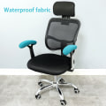 Miniatyrbilde 4 av 8: Kontor Computer Stol Arm Armlen Slipcovers Dekker Pads Flexib Black one size