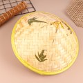 Miniatyrbild 7 av 8: Retro Bamboo Rotting Fisherman Hat Handgjord väv halmhink A