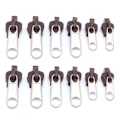 Pikkukuva 1 / 8: 12 kpl 3 kokoa Universal Instant Fix vetoketjun korjaussarja Replaceme Coffee onesize