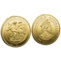 Miniatyrbilde 4 av 6: Gullbelagt australsk kenguru 1OZ Elizabeth II Australia Souv A One Size