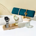 Miniatyrbilde 6 av 8: 1 stk tre klokker display stativer base Watch halskjede armbånd C one size