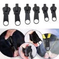 Miniatyrbillede 3 af 8: 12 stk 3 størrelser Universal Instant Fix Lynlås Reparationssæt Erstatm Silver onesize