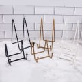 Miniatyrbillede 2 af 8: Iron Art Magazine Display Stand Opvask Stativ Tallerken Skål Billede Fr Brown M
