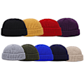 Miniatyrbilde 5 av 5: Unisex menn Dame Lue Lue Varm Ribbet Winter Turn Ski Fisherm Yellow one size