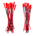 Miniatyrbillede 4 af 8: 20 stk 2 Pin stik han hun jst stik kabel 22 awg ledning fo Onesize