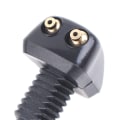 Miniatyrbillede 5 af 5: 2x Universal Forrude Sprinkler Viskerdyse Sprøjte Vand Black one size
