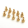 Pikkukuva 2 / 5: 10 kpl Autokromimetalliset uraventtiilin varren suojukset, joissa on ydin R Brown 10pcs