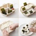 Pikkukuva 3 / 8: Kolmio-Sushi- mold Kolmio riisipallokoneen mould Bento Beige Onesize