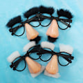 Miniatyrbilde 2 av 7: Halloween forkledning briller og bart Morsom voksen stor nese Fe Black OneSize
