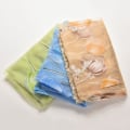 Miniatyrbillede 8 af 8: Valancer Tulip Floral Tulle Voile Dør Vindue Gardin Drape Pan Blue One Size