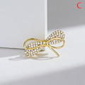 Miniatyrbild 1 av 5: Bowknot Solros Rhinestone Crystal Brosch Bröllopsklänning Bo color C