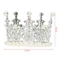 Miniatyrbilde 1 av 5: 1stk Perlekronekake Dekorativ Små Tiaraer Krystallperle Pri Silver 12*7.8cm