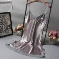 Miniatyrbilde 7 av 8: Bowknot Transparent Sexy Undertøy Blonder Tyll Hul suspendel White L