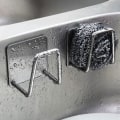 Pikkukuva 4 / 5: Keittiön ruostumattomasta teräksestä valmistettu pesuallas sienipidike itseliimautuva tyhjennys Sliver 3pcs