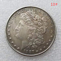 Pikkukuva 1 / 8: 1 kpl 1878-1887 USA Morgan hopeadollari 1 dollarin juhlarahat C 10 One size