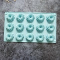 Miniatyrbillede 7 af 8: 15 Huller Spiralform Silikone Kageform Mousse Dessertbagning Green onesize
